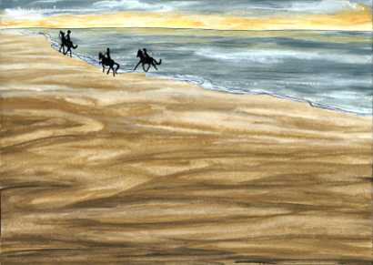 dessin de plage